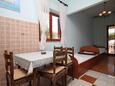 Metajna, Dining room in the apartment, air condition available and WiFi.