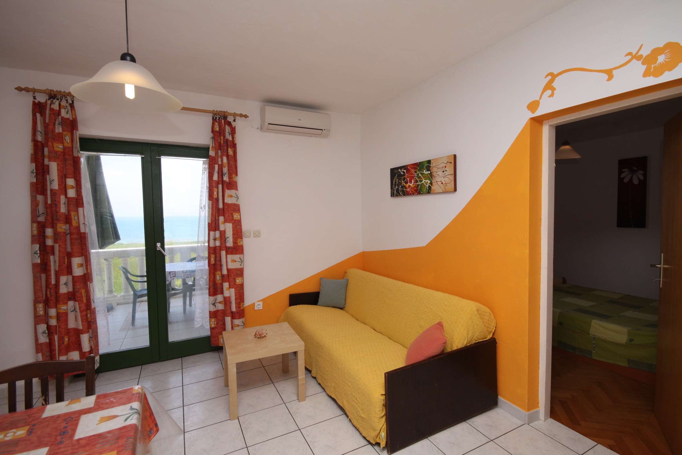 Two bedroom apartment with terrace and sea view Povljana, Pag (A-6502-a)