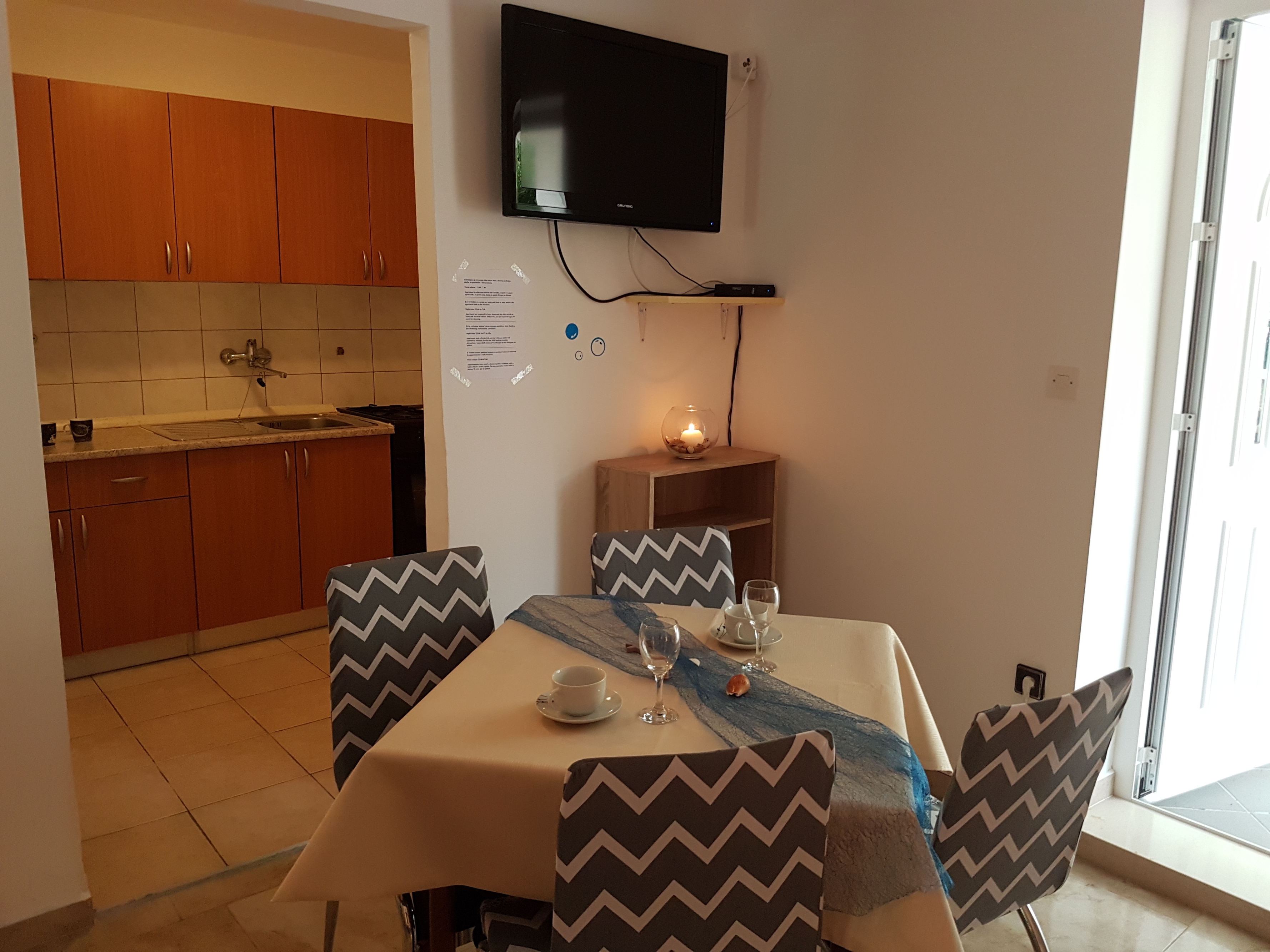 Studio flat with terrace Novalja, Pag (AS-6504-a) Studio flat with terrace Novalja, Pag (AS-6504-a)