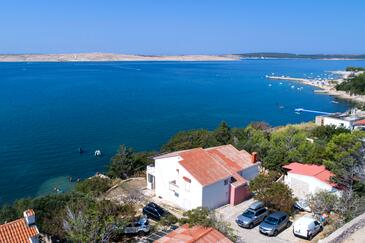 Objekt Vidalići, Pag, Objekt 6519 - Apartmaji v bližini morja s prodnato plažo.