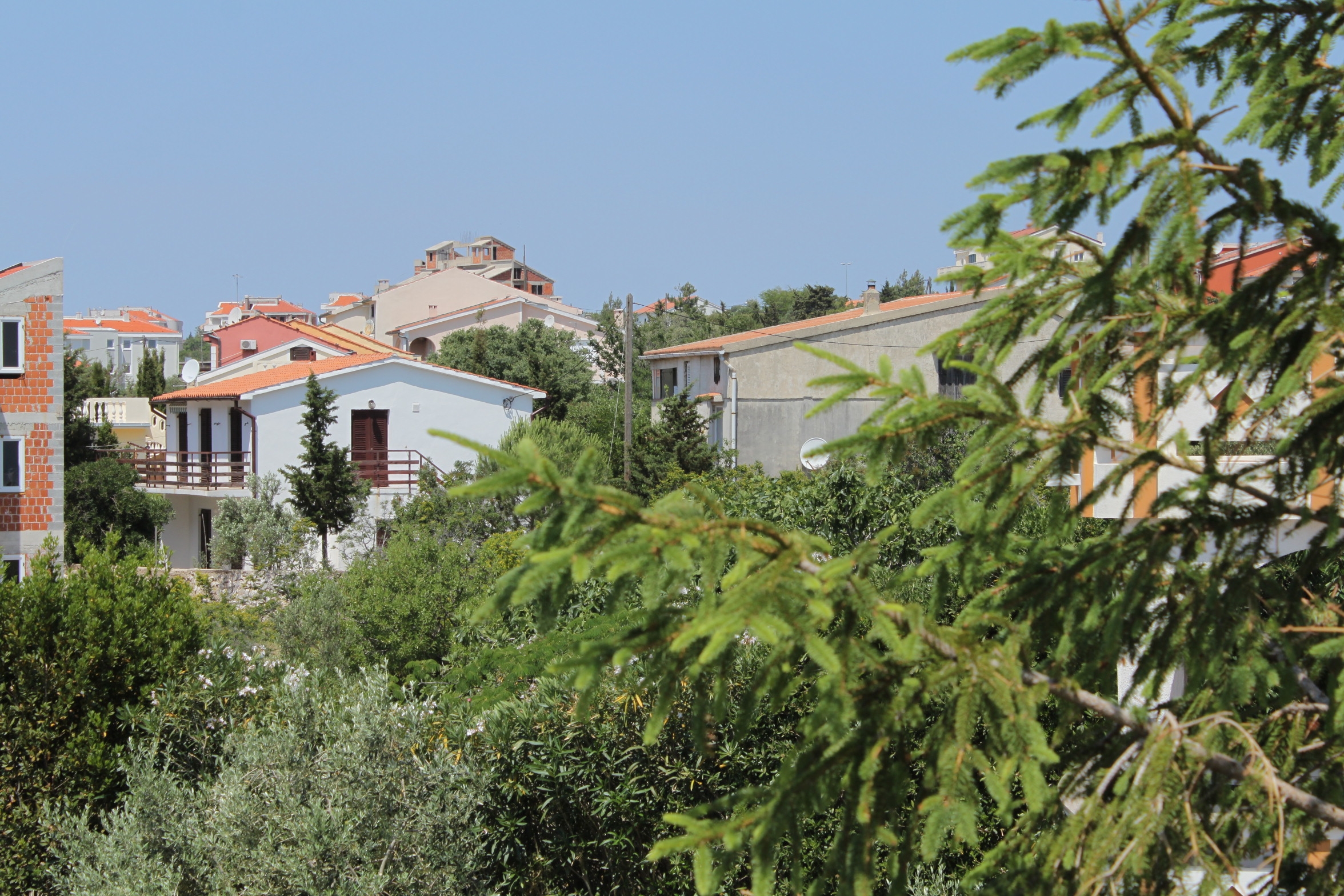 One bedroom apartment with terrace and sea view Novalja, Pag  A-b