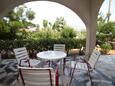 Pag, Terrasse dans l’hébergement en type apartment, avec la vue sur la mer et WiFi.