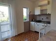 Kuchyně Novalja, Kuchyně v ubytování typu apartment, s klimatizací a WiFi.