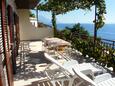 Pisak, Terrasse dans l’hébergement en type apartment, avec la vue sur la mer et WiFi.