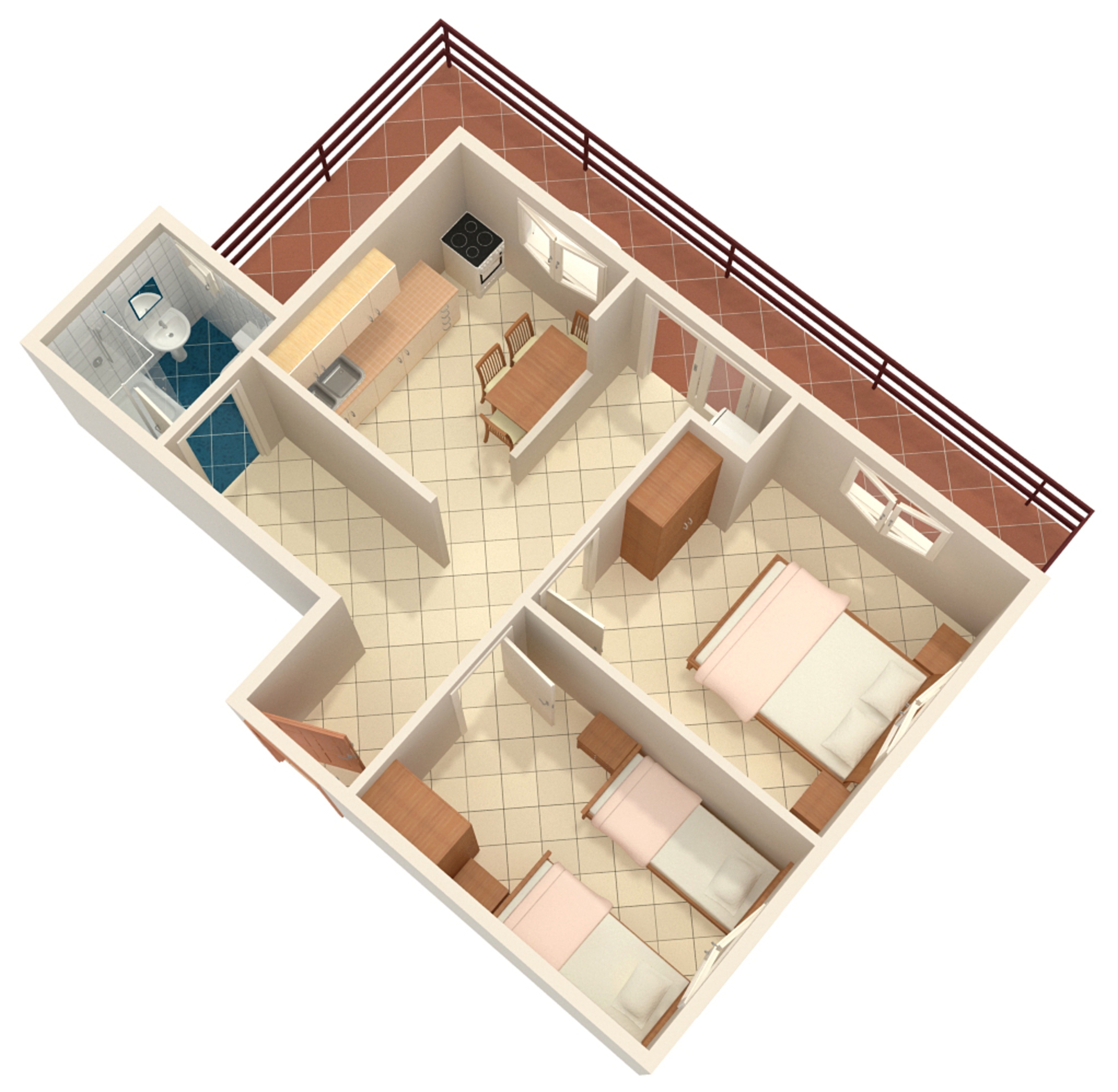 Two bedroom apartment near beach Starigrad, Paklenica  A-e