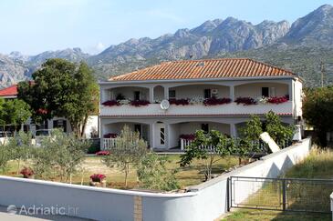 Seline, Paklenica, Object 6603 - Appartementen with pebble beach.