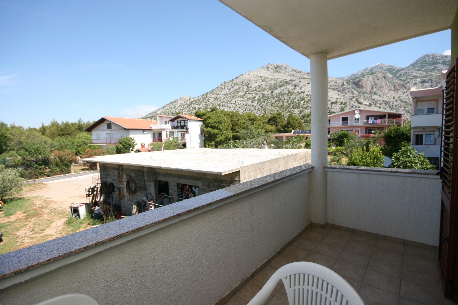 One bedroom apartment with terrace and sea view Starigrad, Paklenica  A-c