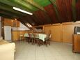 Starigrad, Jídelna v ubytování typu apartment, s klimatizací, domácí mazlíčci povoleni a WiFi.
