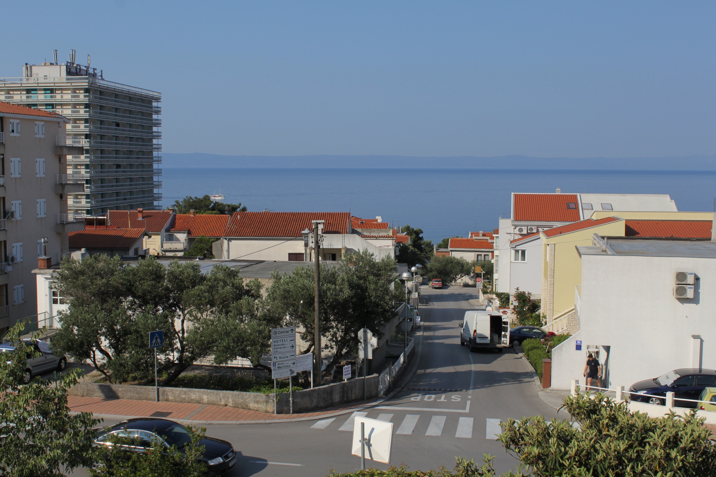 One bedroom apartment with balcony and sea view Makarska  A-a