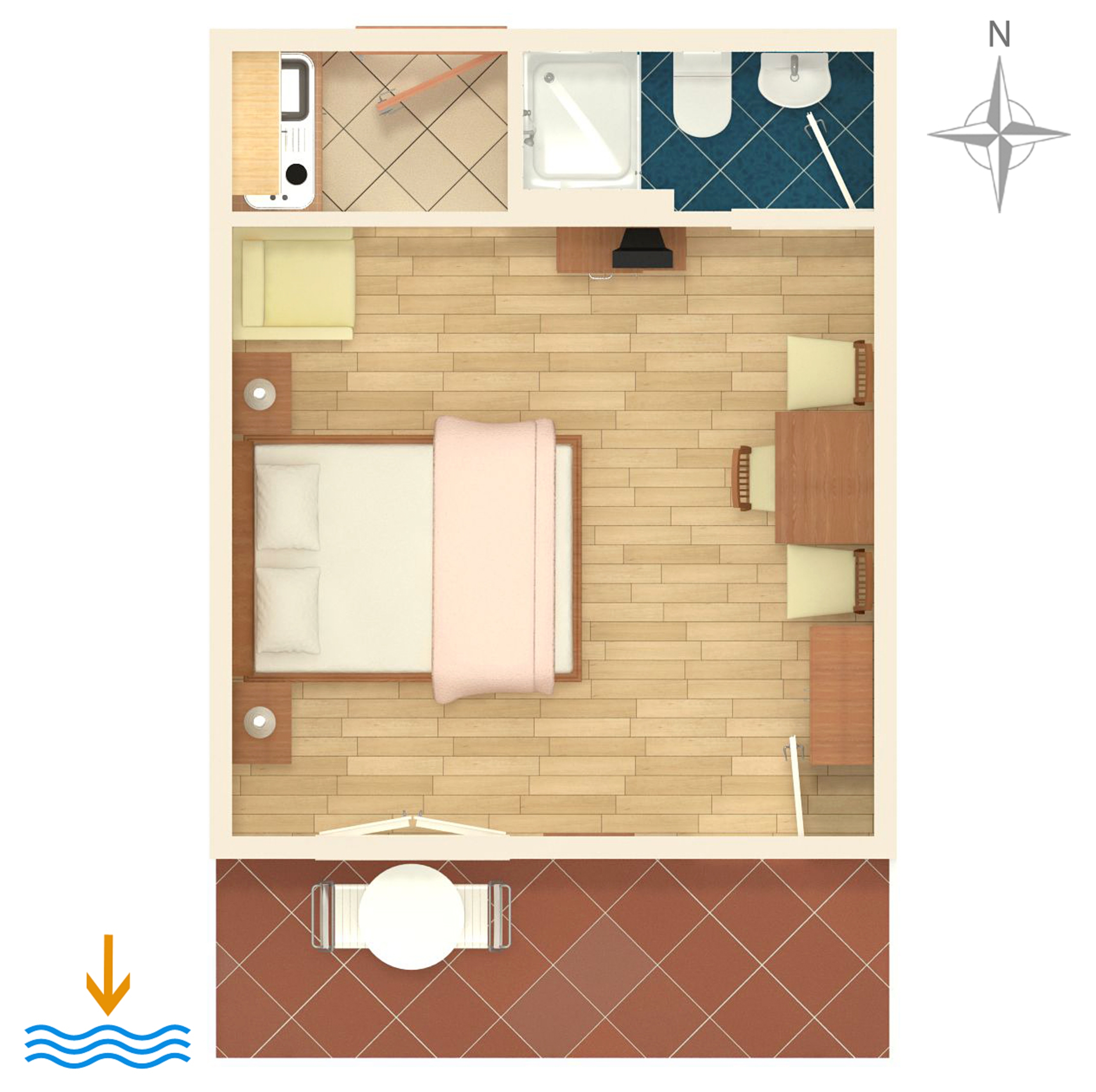 Studio flat near beach Drvenik Donja vala, Makarska  AS-a