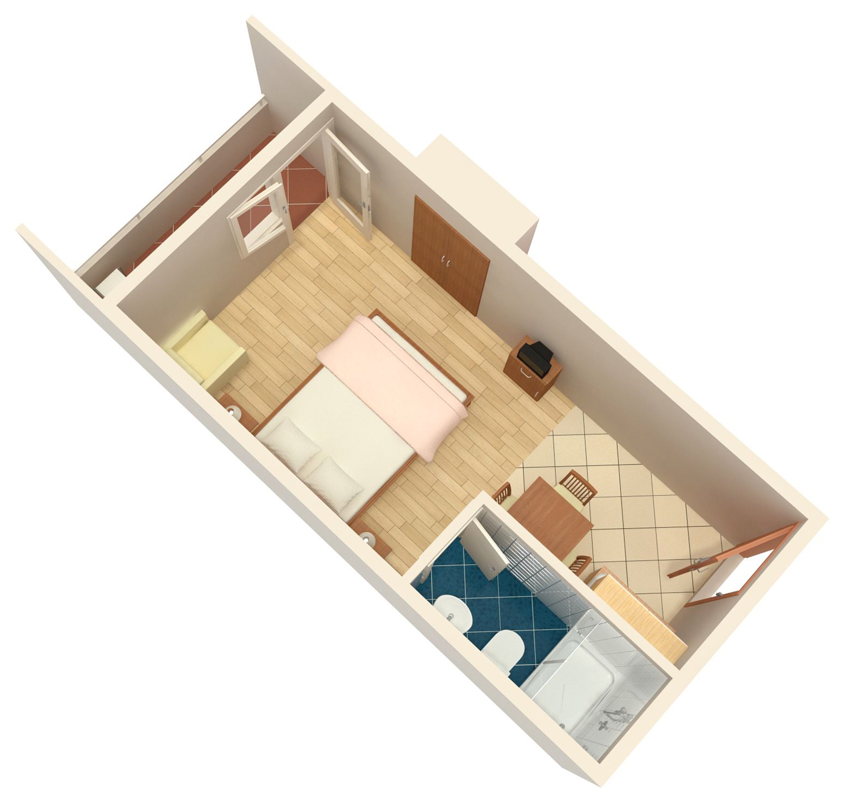 Studio flat near beach Drvenik Donja vala, Makarska  AS-b