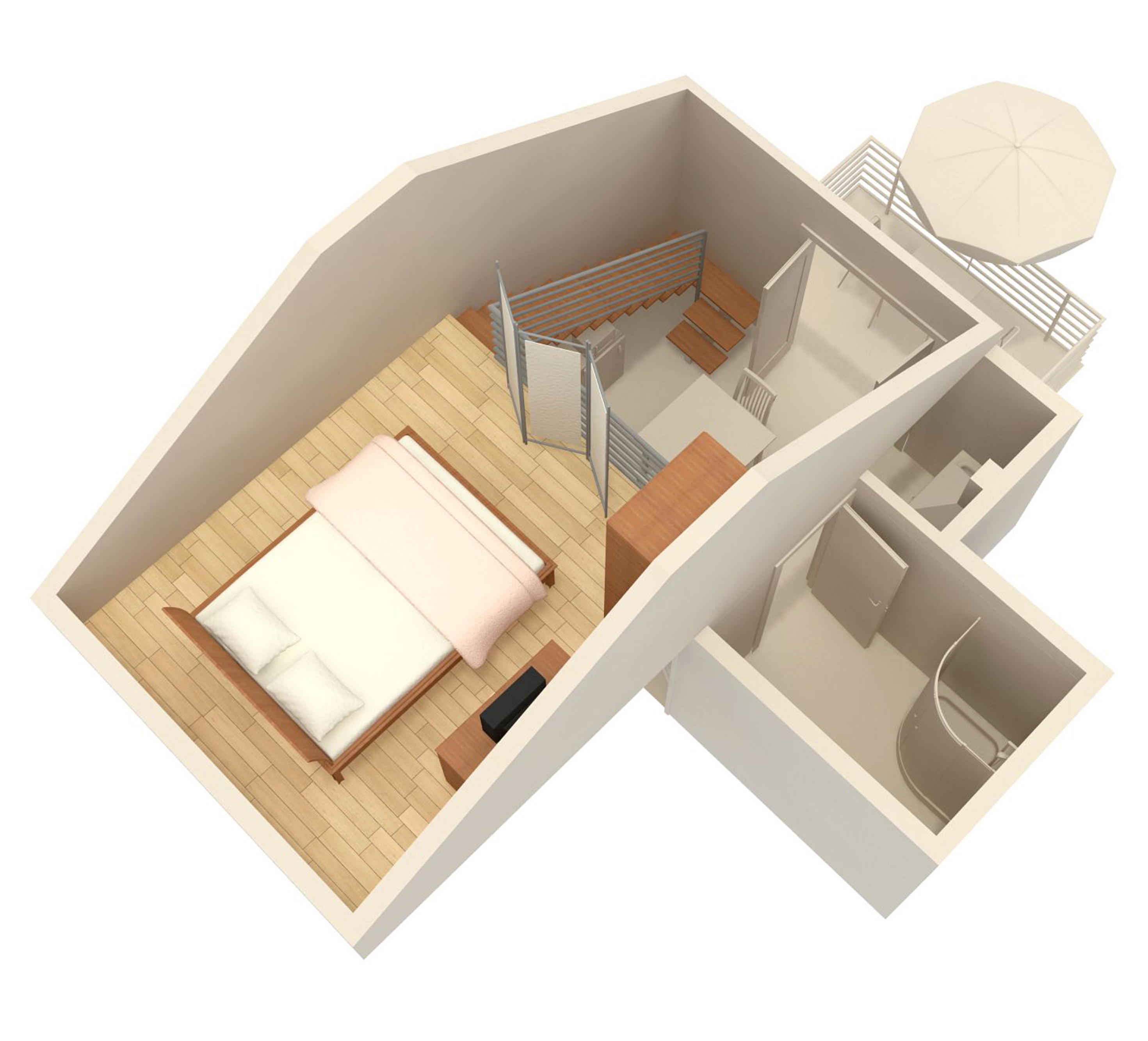 Studio flat with balcony and sea view Gradac, Makarska  AS-b