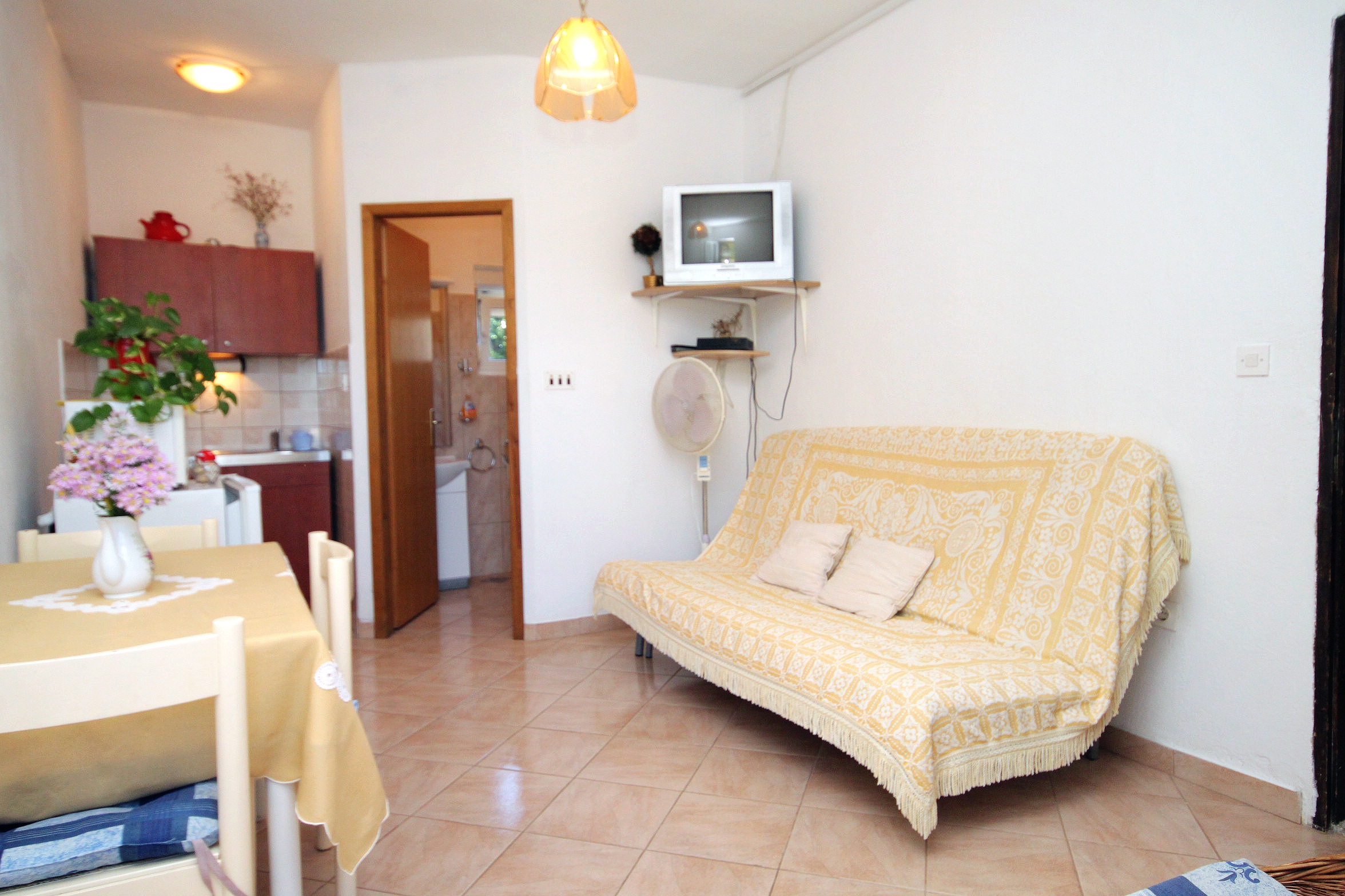 One bedroom apartment with terrace Privlaka, Zadar (A-667-b)