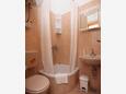 Bathroom 1 Podgora, Bathroom 1 in the apartment, (pet friendly) and WiFi.
