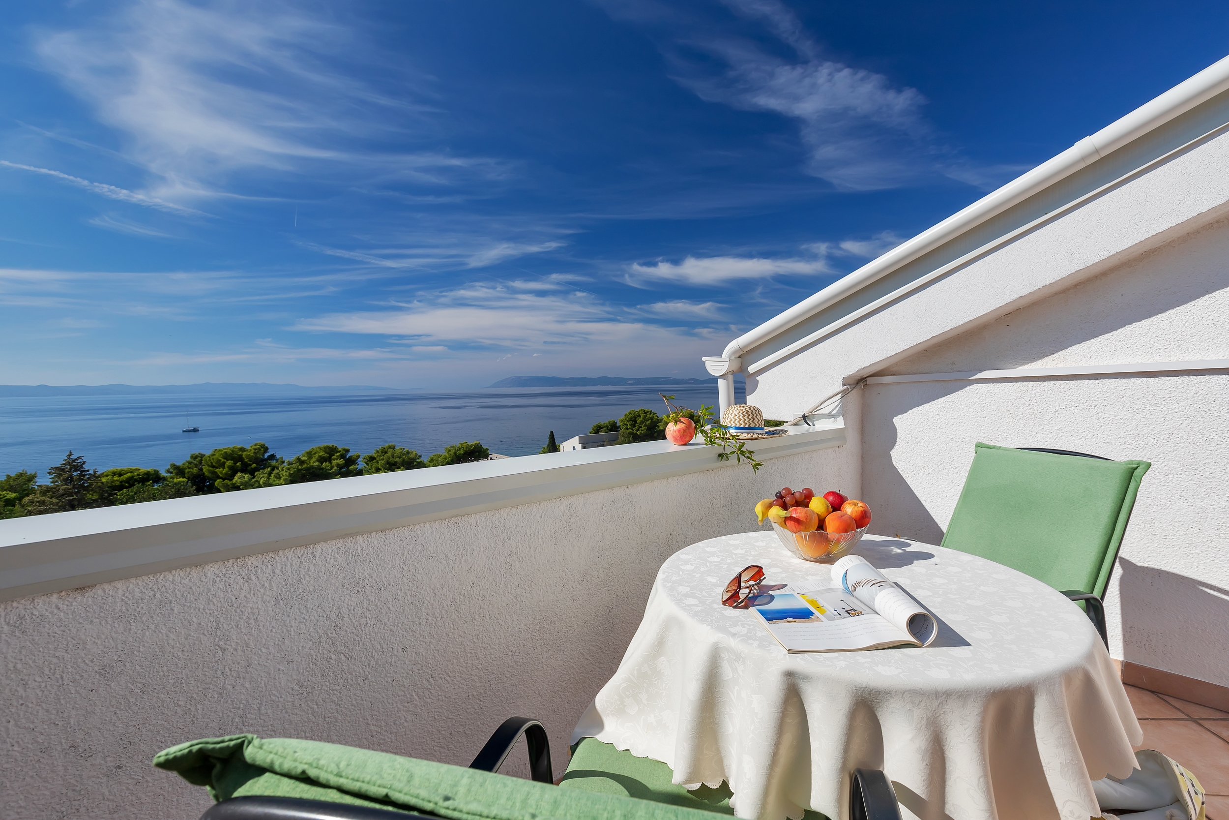 Studio flat with terrace and sea view Podgora, Makarska  AS-a
