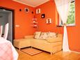 Wohnzimmer Brela, Wohnzimmer in folgender Unterkunftsart house, Klimaanlage vorhanden, Haustiere erlaubt und WiFi.