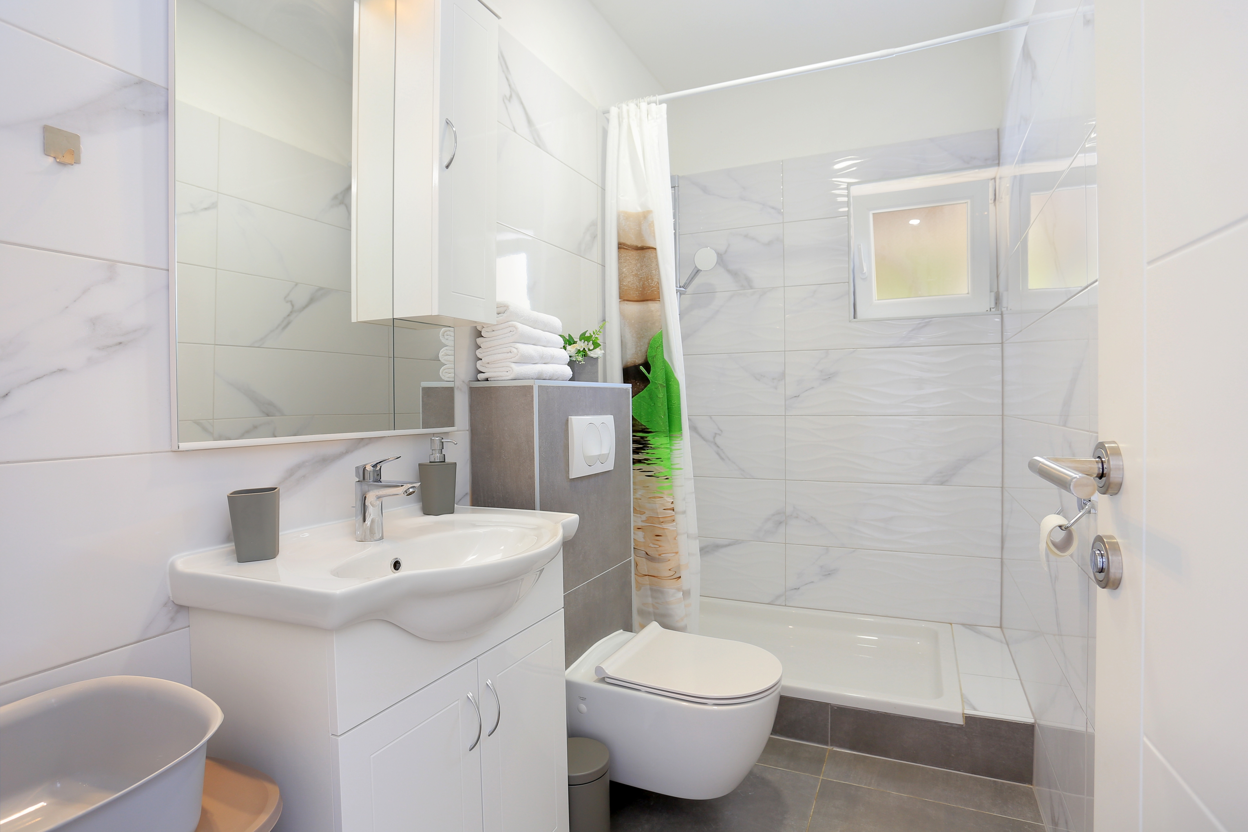 Two bedroom apartment with terrace and sea view Brela, Makarska  A-c