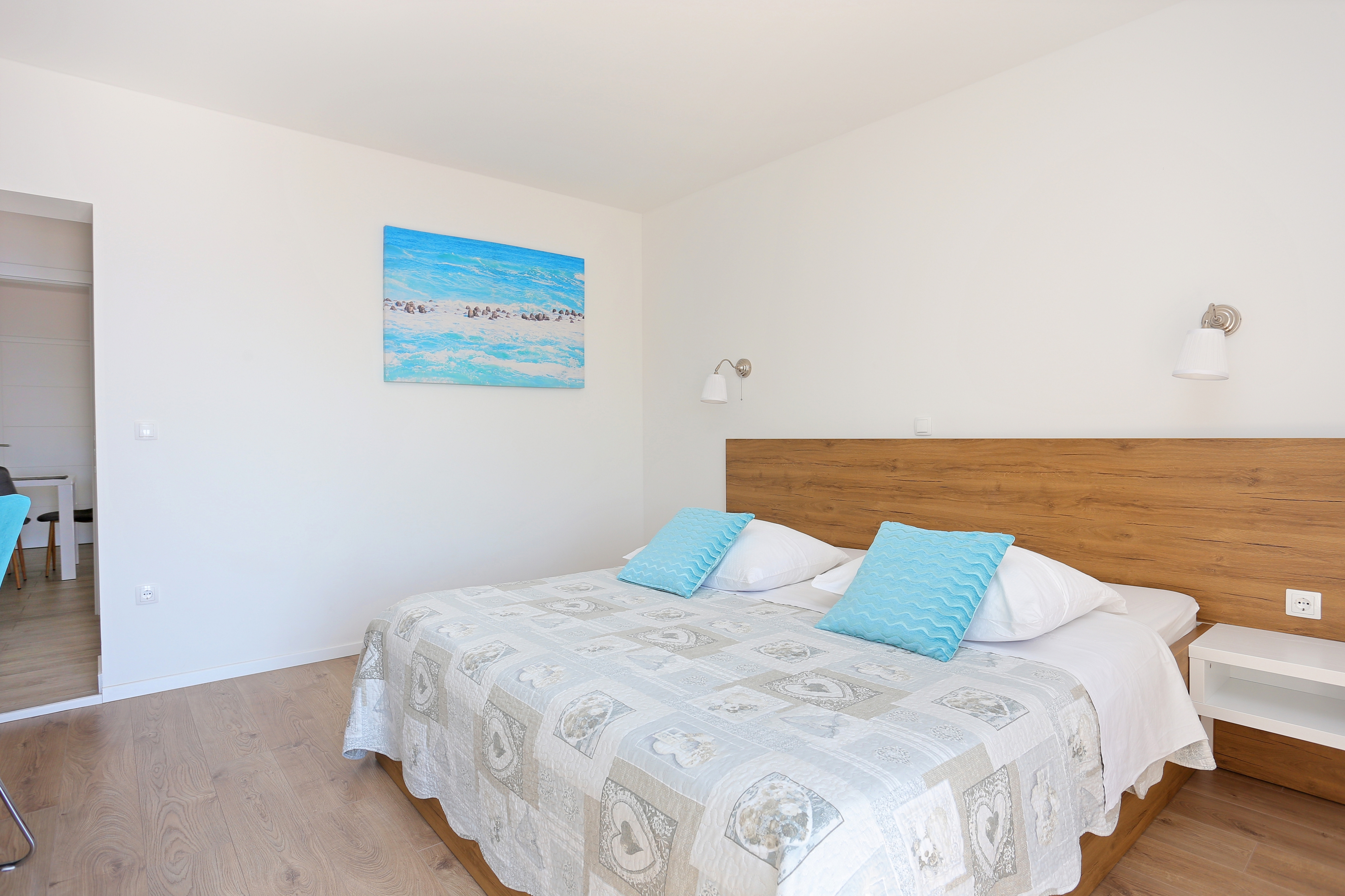Two bedroom apartment with terrace and sea view Brela, Makarska  A-c