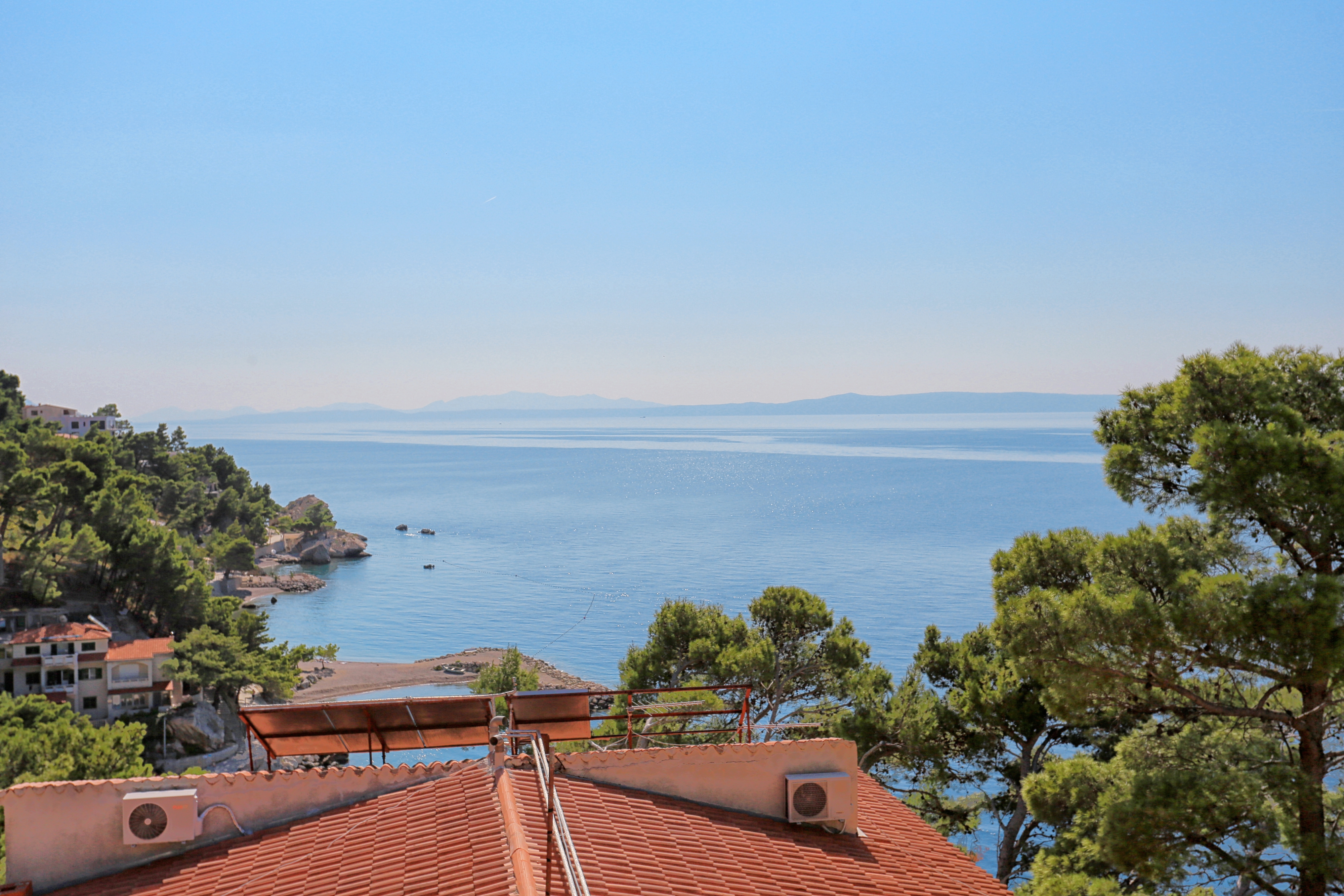 Two bedroom apartment with terrace and sea view Brela, Makarska  A-c