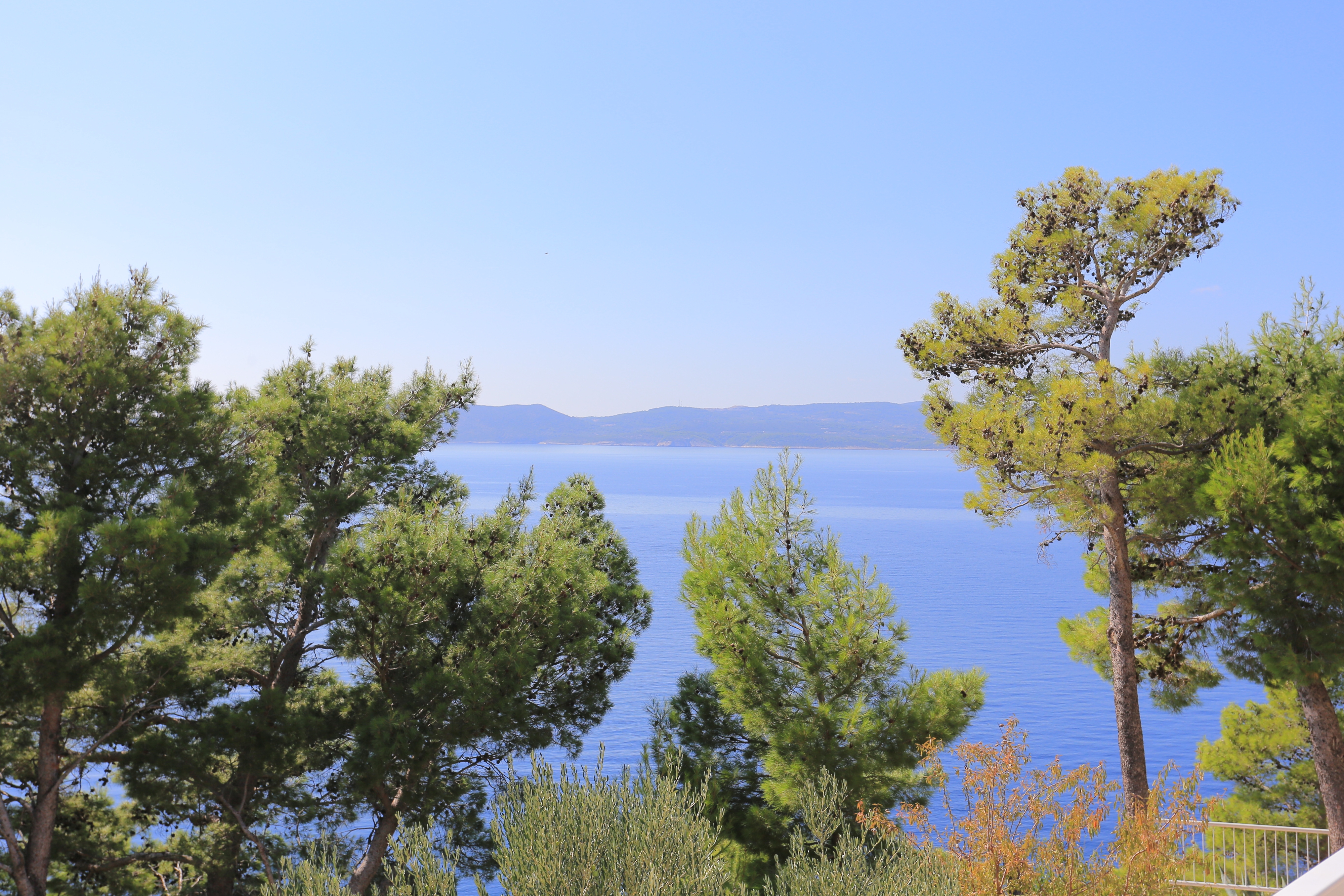 Two bedroom apartment with terrace and sea view Brela, Makarska  A-c
