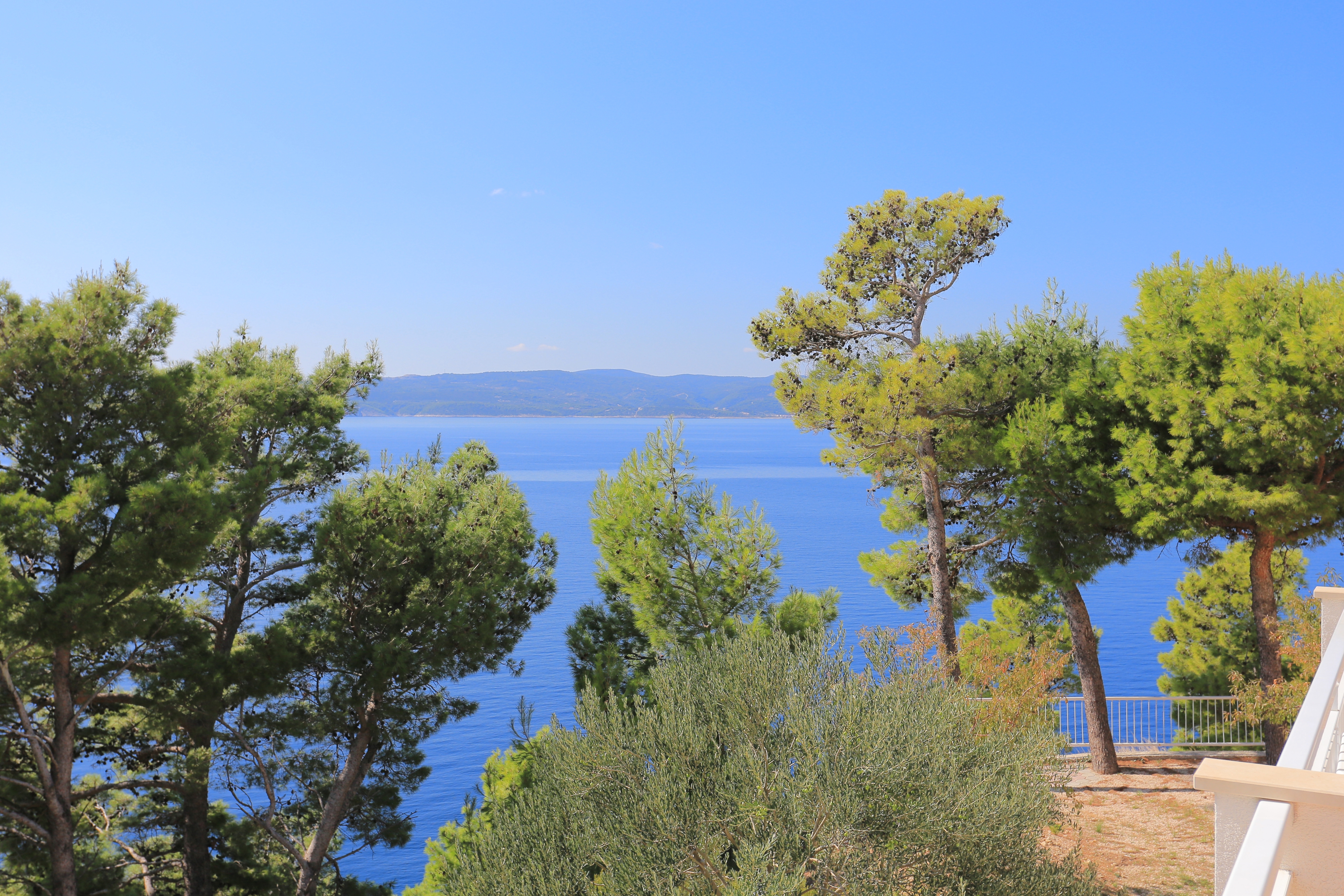Two bedroom apartment with terrace and sea view Brela, Makarska  A-c