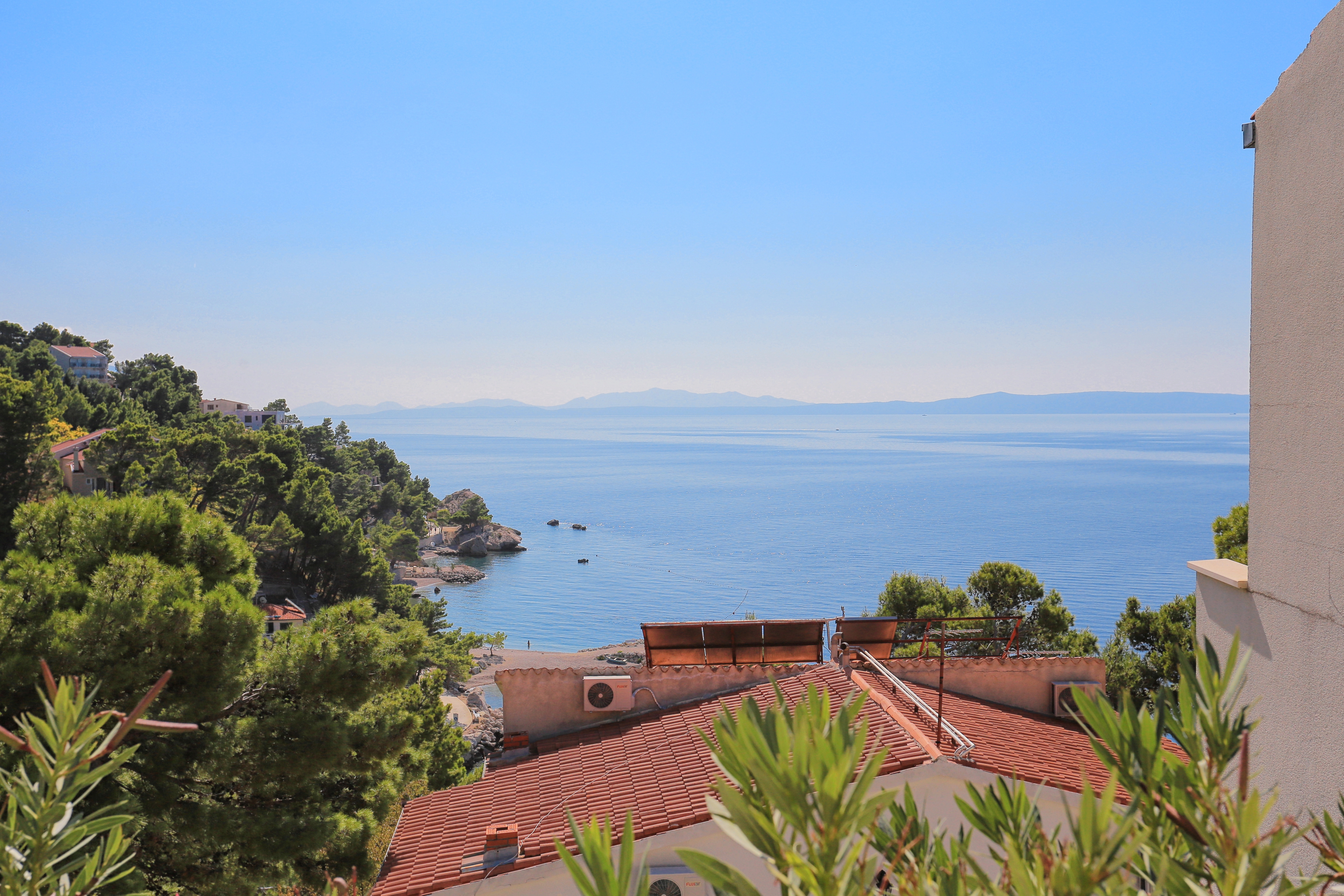 Two bedroom apartment with terrace and sea view Brela, Makarska  A-c