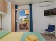 Drašnice, Спальня в размещении типа studio-apartment, доступный кондиционер и WiFi.