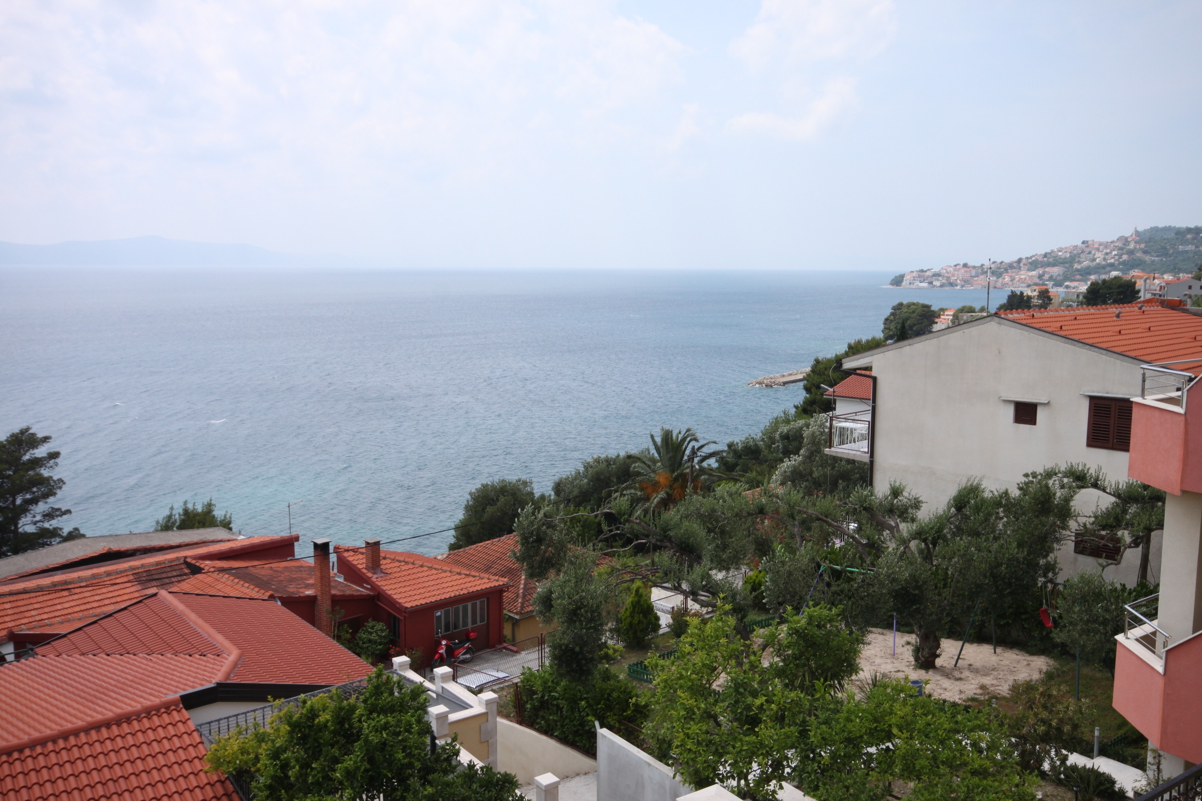 One bedroom apartment with balcony and sea view Živogošće - Porat, Makarska  A-b