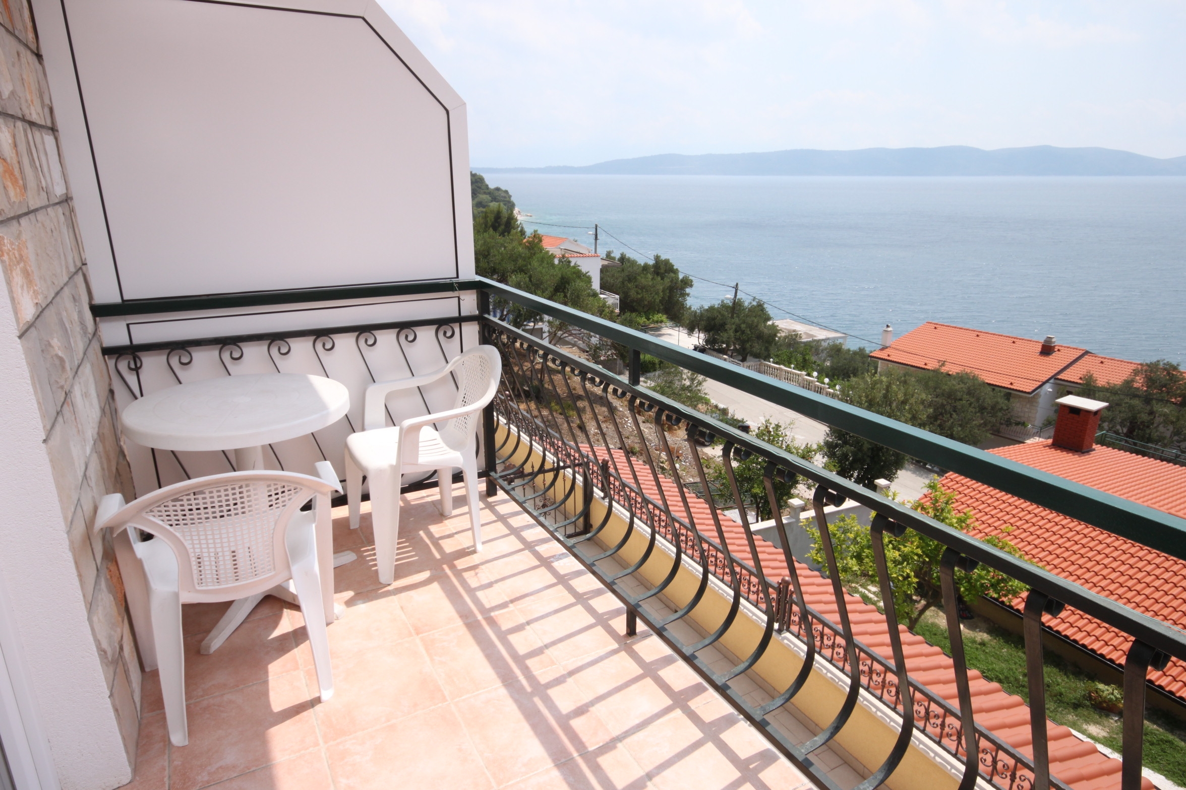 One bedroom apartment with balcony and sea view Živogošće - Porat, Makarska  A-c