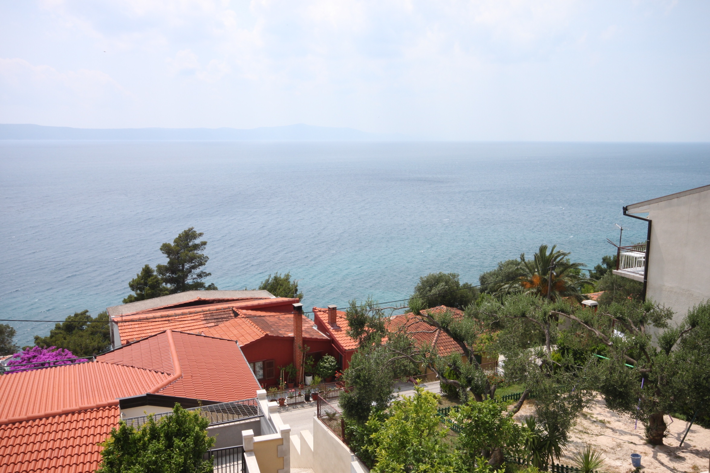 One bedroom apartment with balcony and sea view Živogošće - Porat, Makarska  A-c