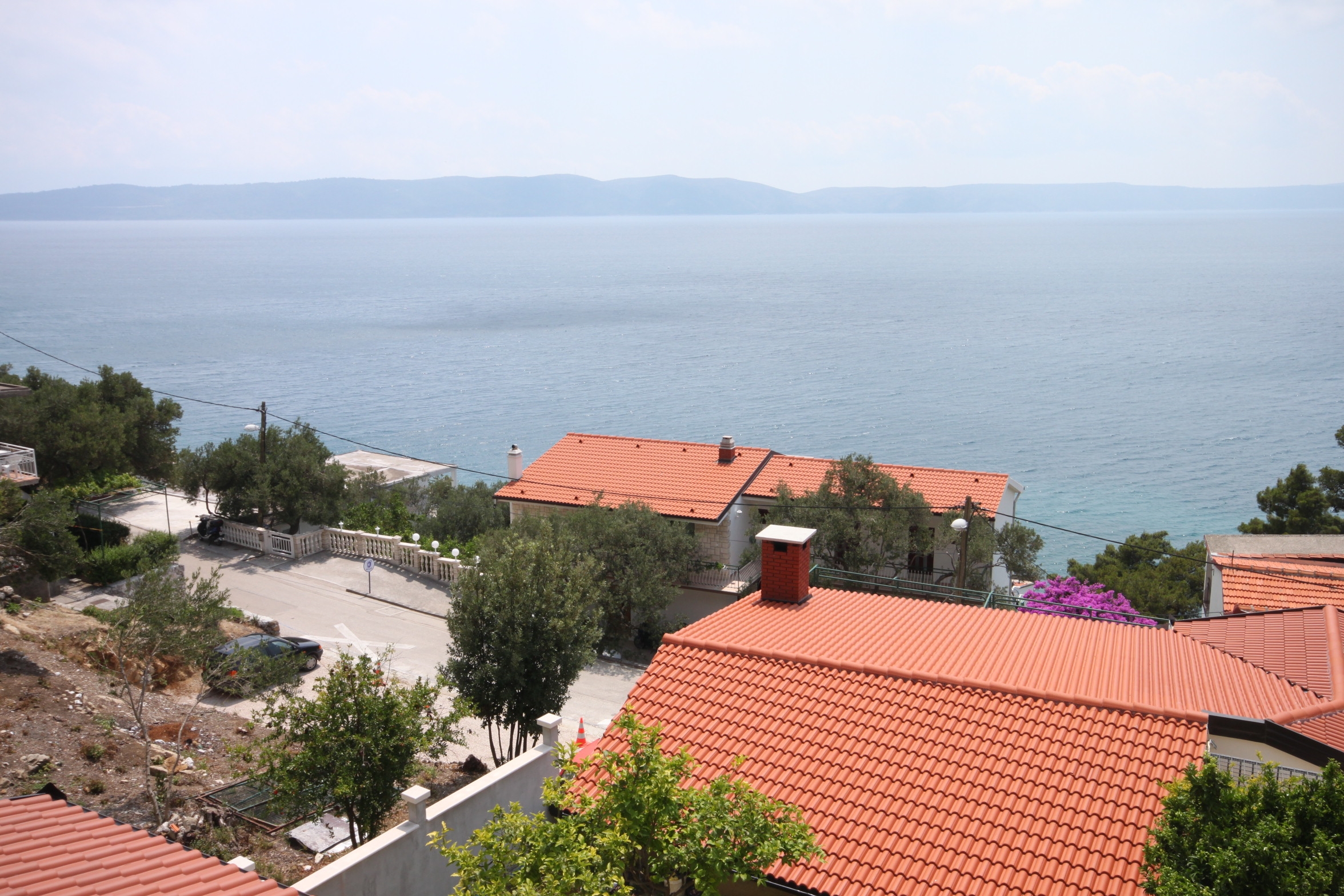One bedroom apartment with balcony and sea view Živogošće - Porat, Makarska  A-c