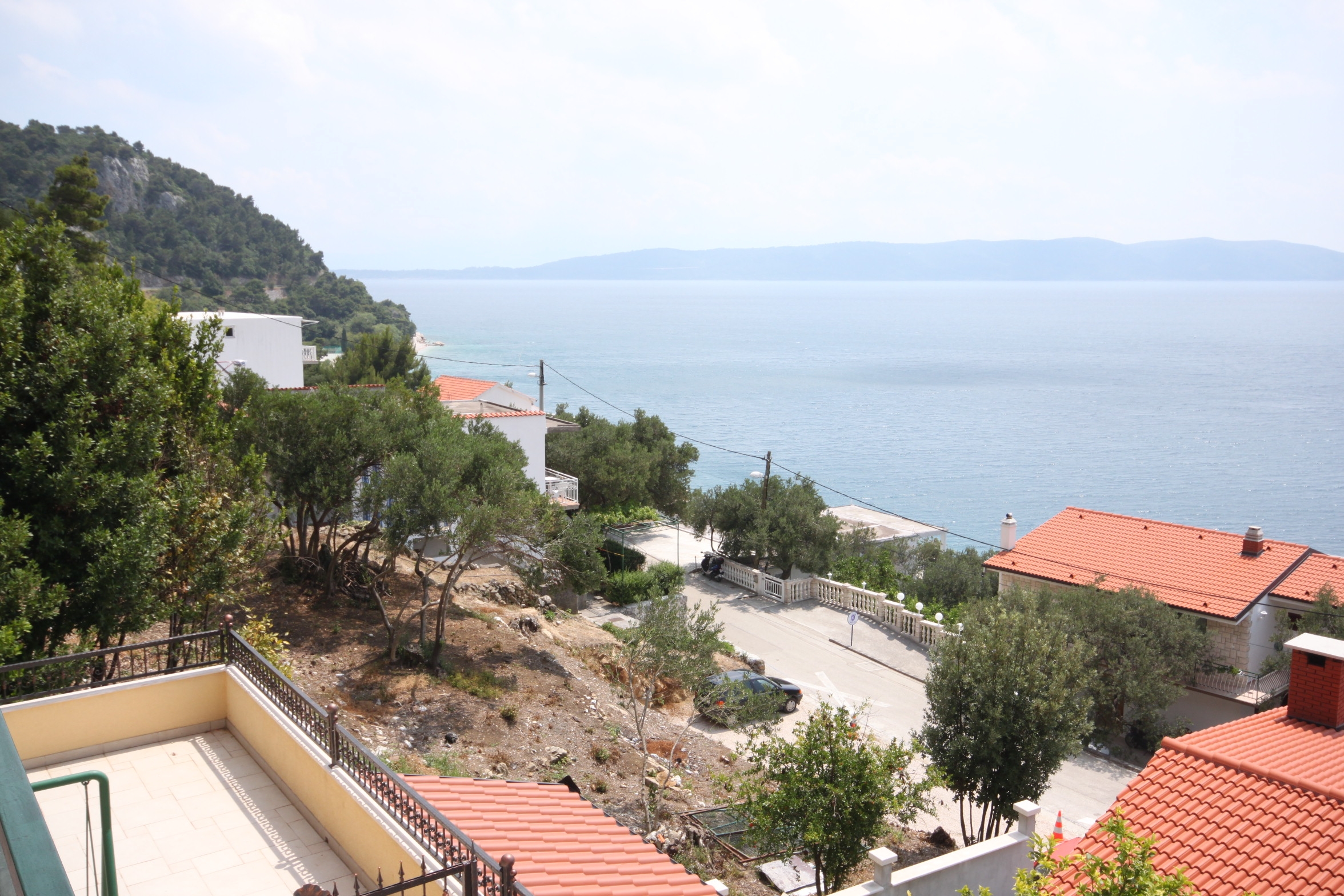 One bedroom apartment with balcony and sea view Živogošće - Porat, Makarska  A-c