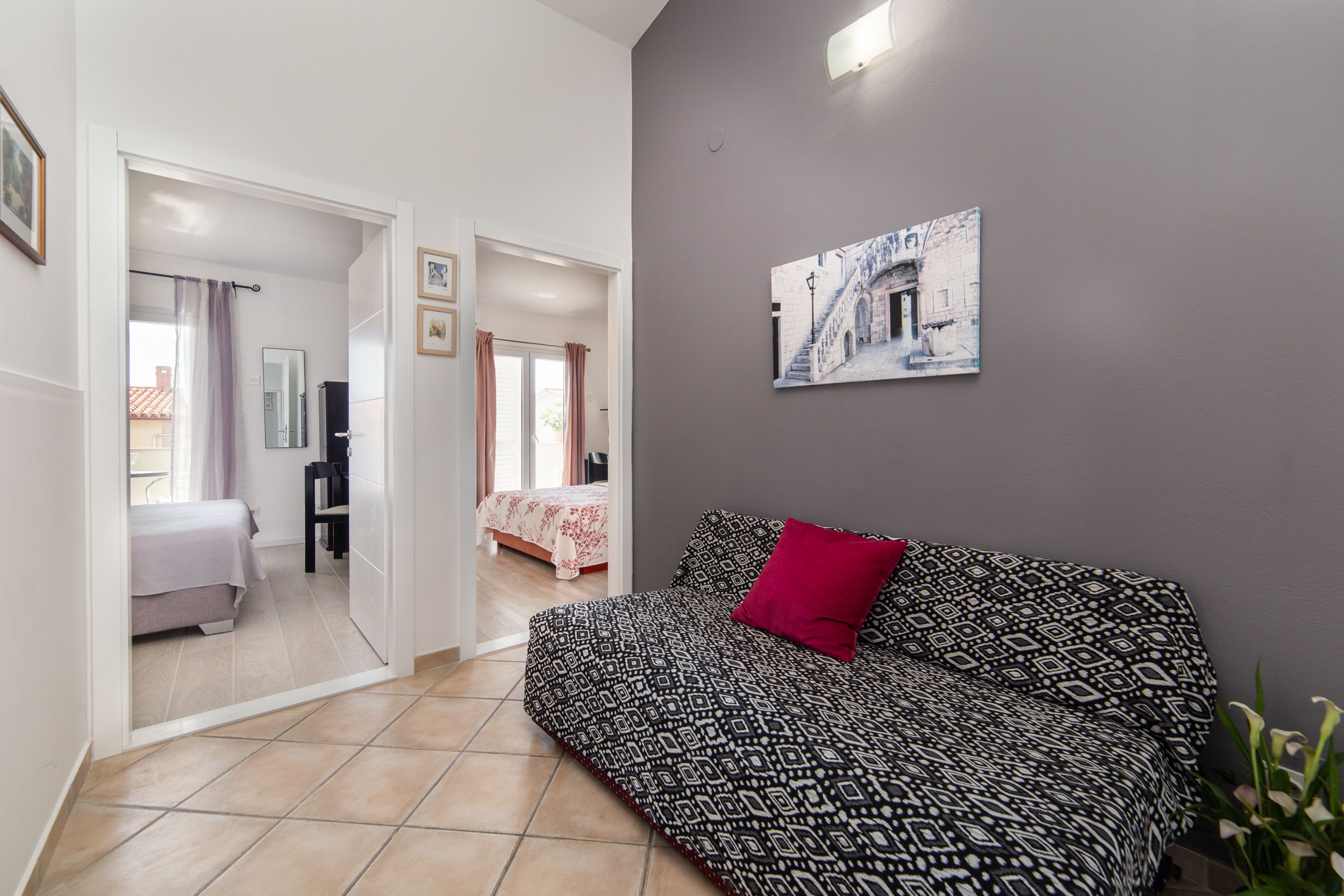 Three bedroom apartment with terrace Baška Voda, Makarska  A-c