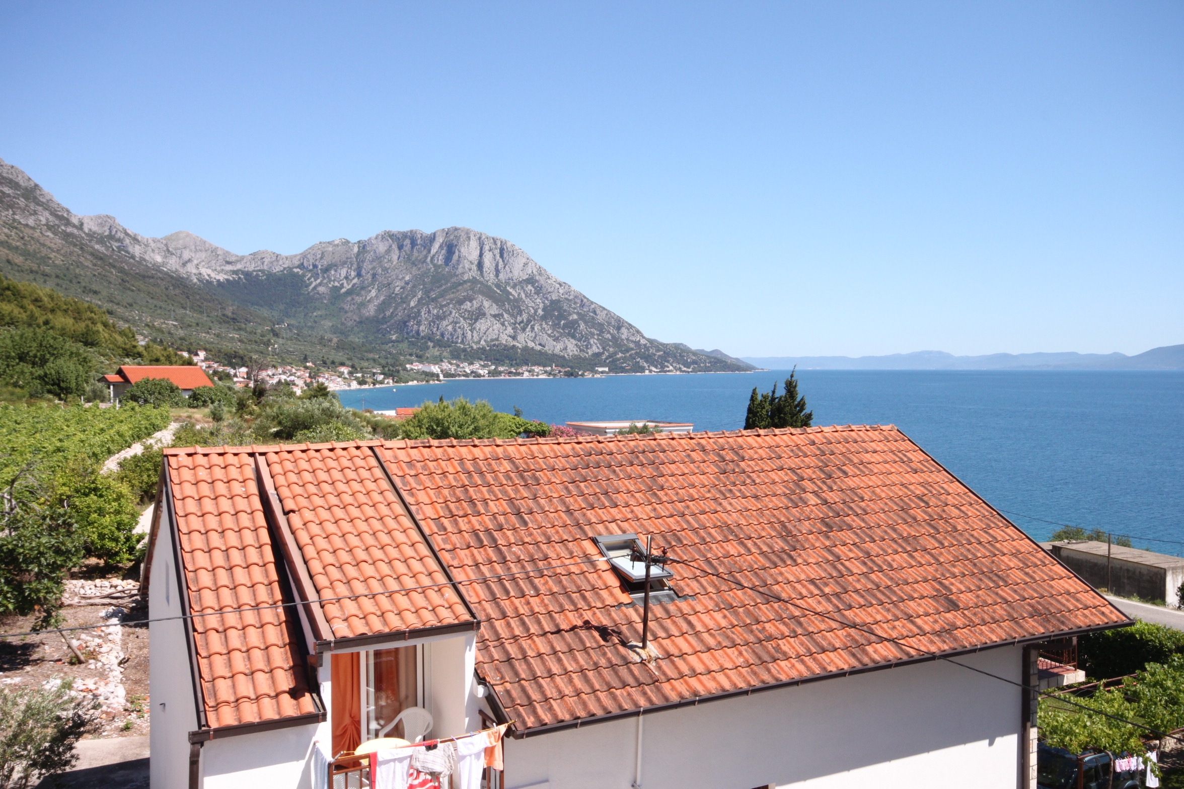 Studio flat with balcony and sea view Podaca, Makarska  AS-a