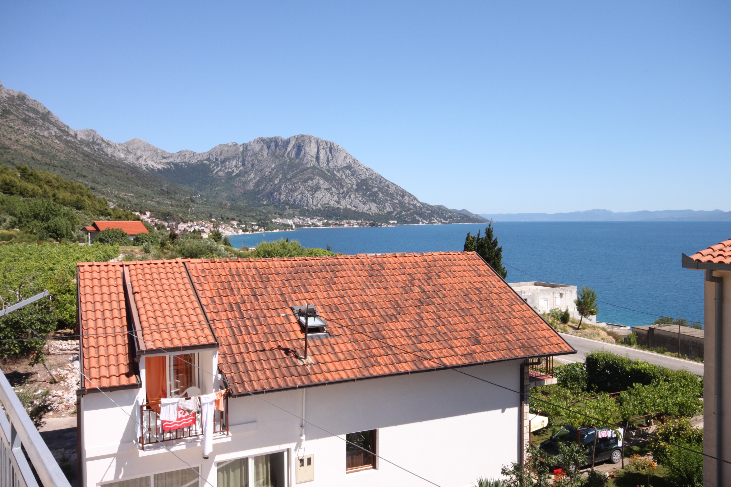 Studio flat with balcony and sea view Podaca, Makarska  AS-b