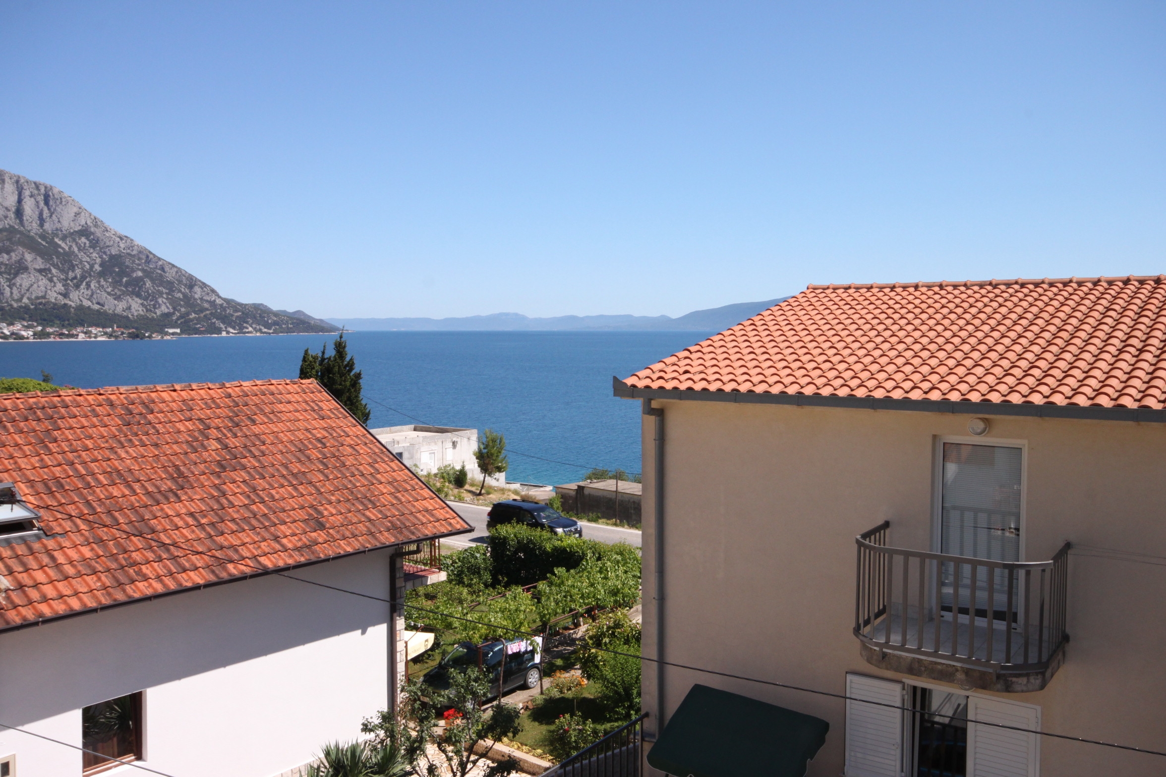 Studio flat with balcony and sea view Podaca, Makarska  AS-b