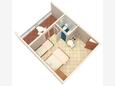 Podaca, План в размещении типа studio-apartment, WiFi.