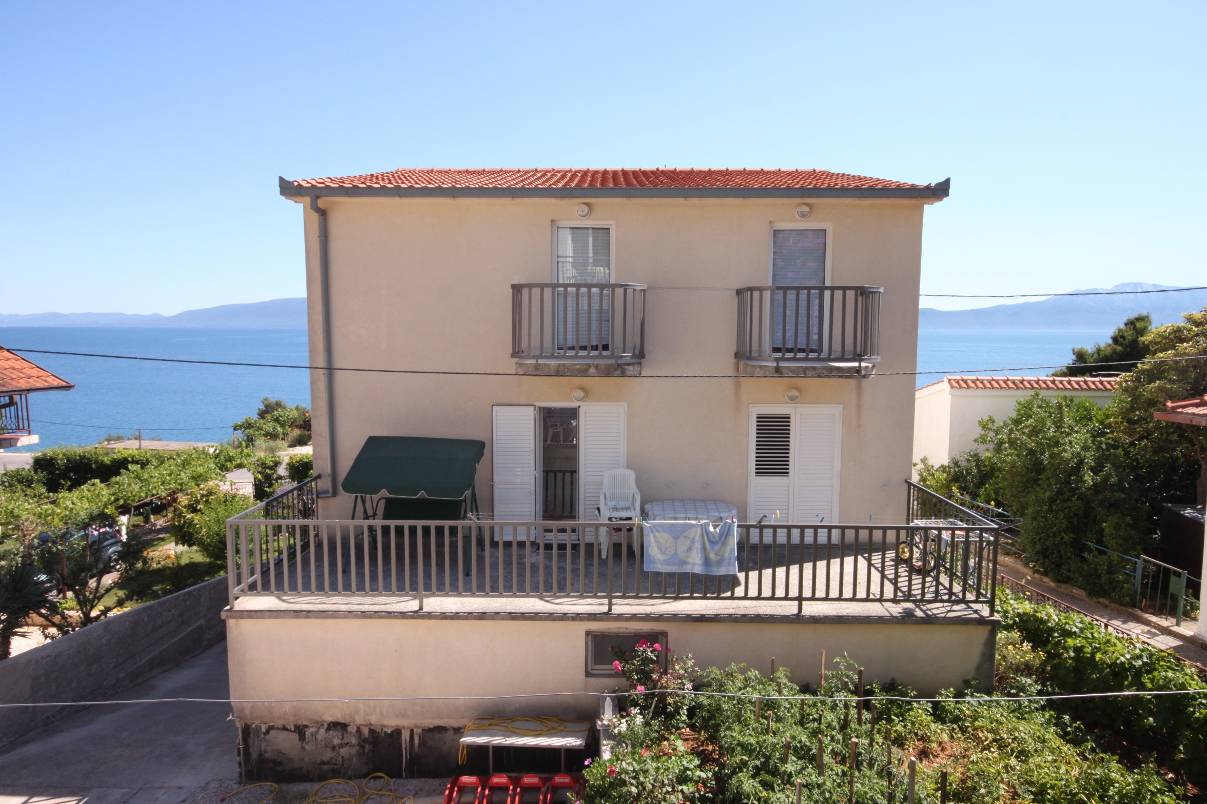 Studio flat with balcony and sea view Podaca, Makarska  AS-e