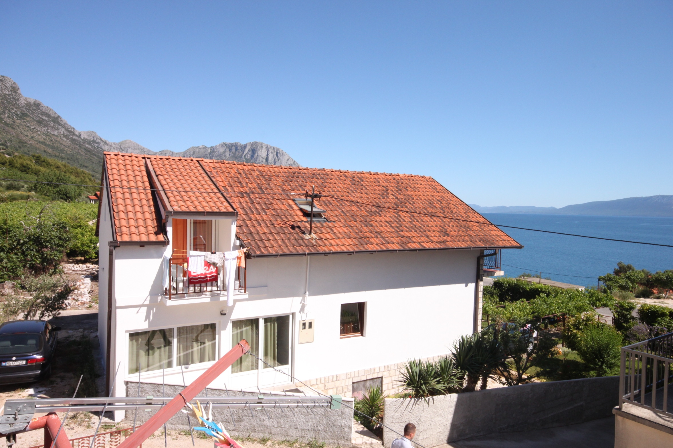 Studio flat with balcony and sea view Podaca, Makarska  AS-e