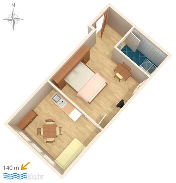 Plan Promajna, Plan in the apartment, WIFI.