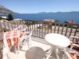 Shared terrace Podaca, Shared terrace in the studio-apartment, s pogledom na more i WIFI.