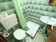 Koupelna Makarska, Koupelna v ubytování typu room, WiFi.