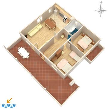 Načrt Kožino, Načrt v nastanitvi vrste apartment.
