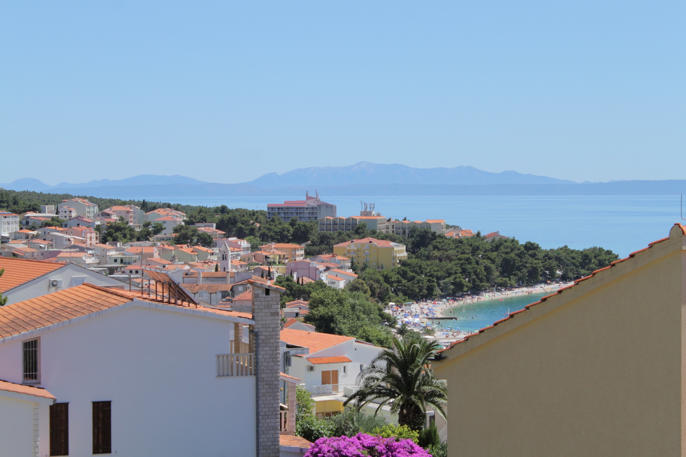 Two bedroom apartment with balcony and sea view Baška Voda, Makarska  A-a