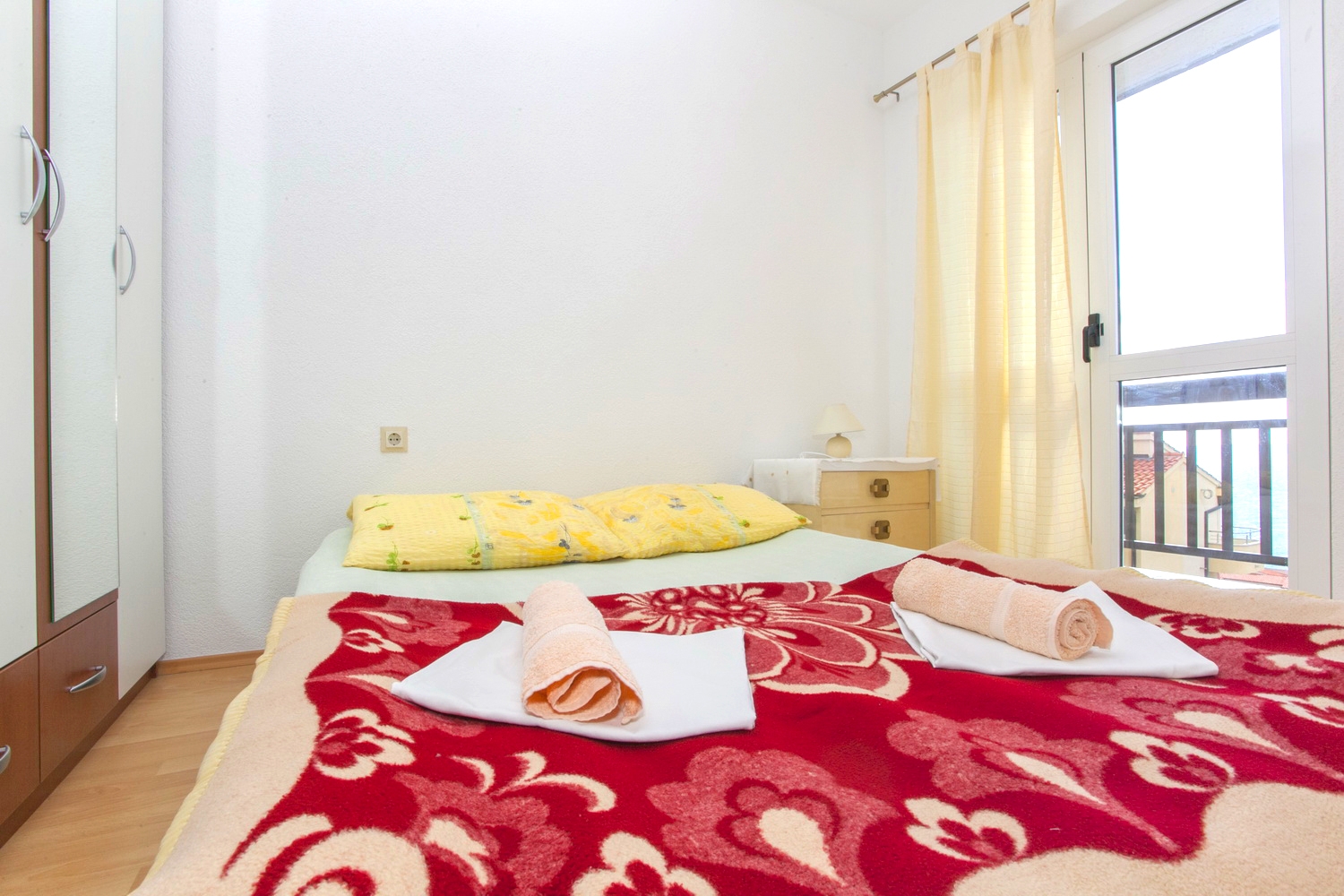 Two bedroom apartment with balcony and sea view Baška Voda, Makarska  A-a
