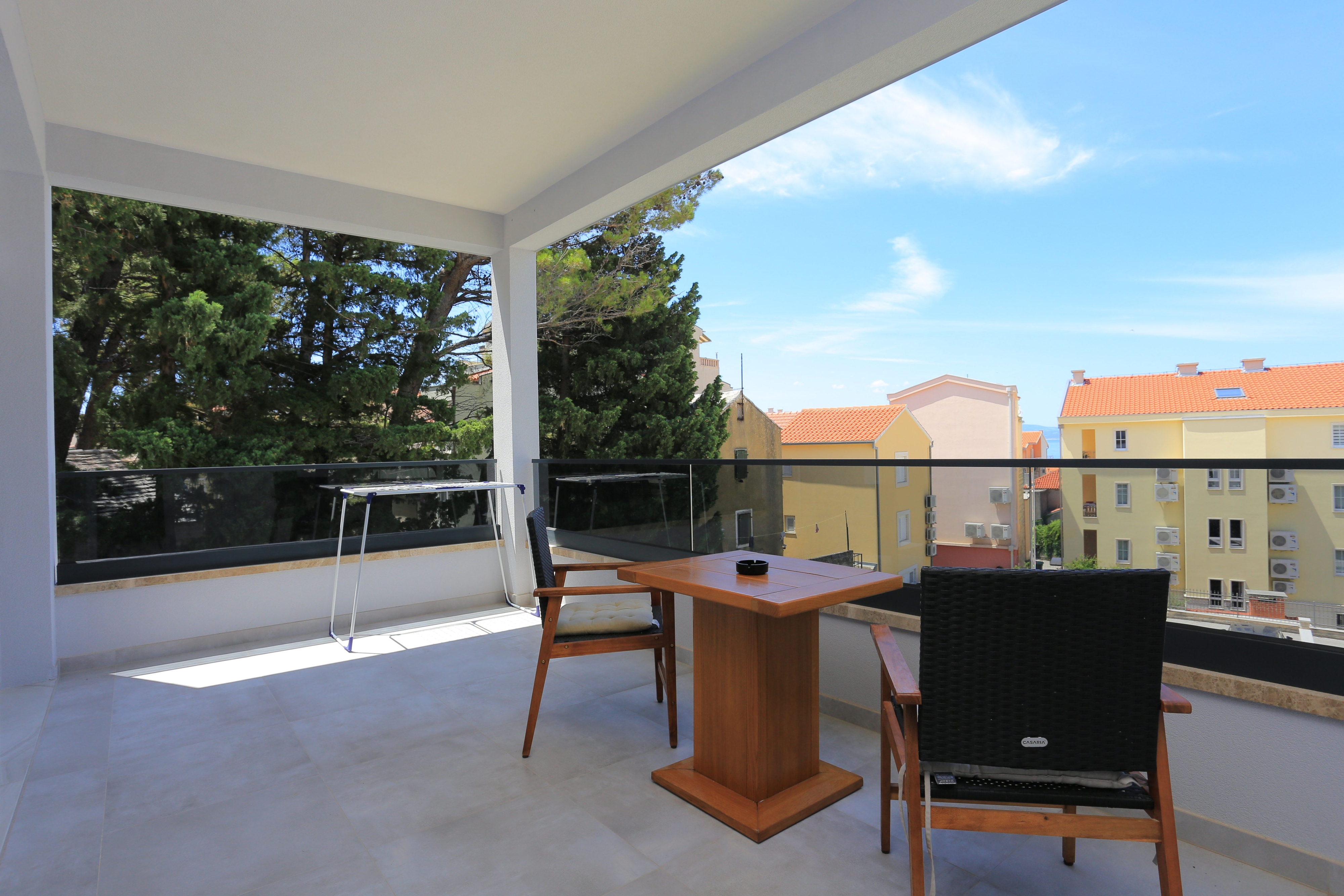 One bedroom apartment with terrace Baška Voda, Makarska  A-a