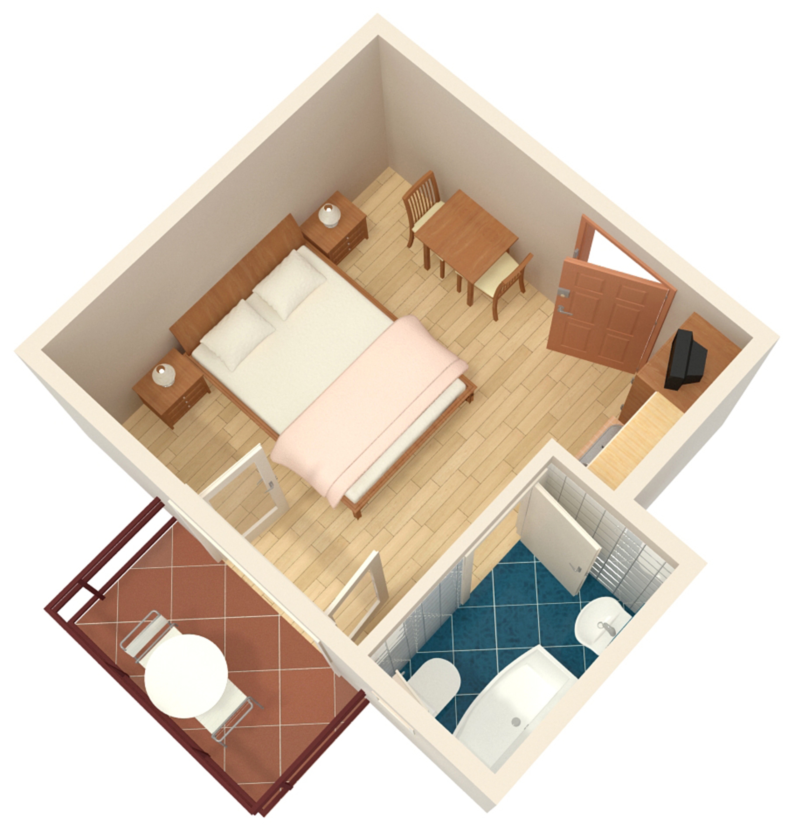 Studio flat with balcony Baška Voda, Makarska  AS-c
