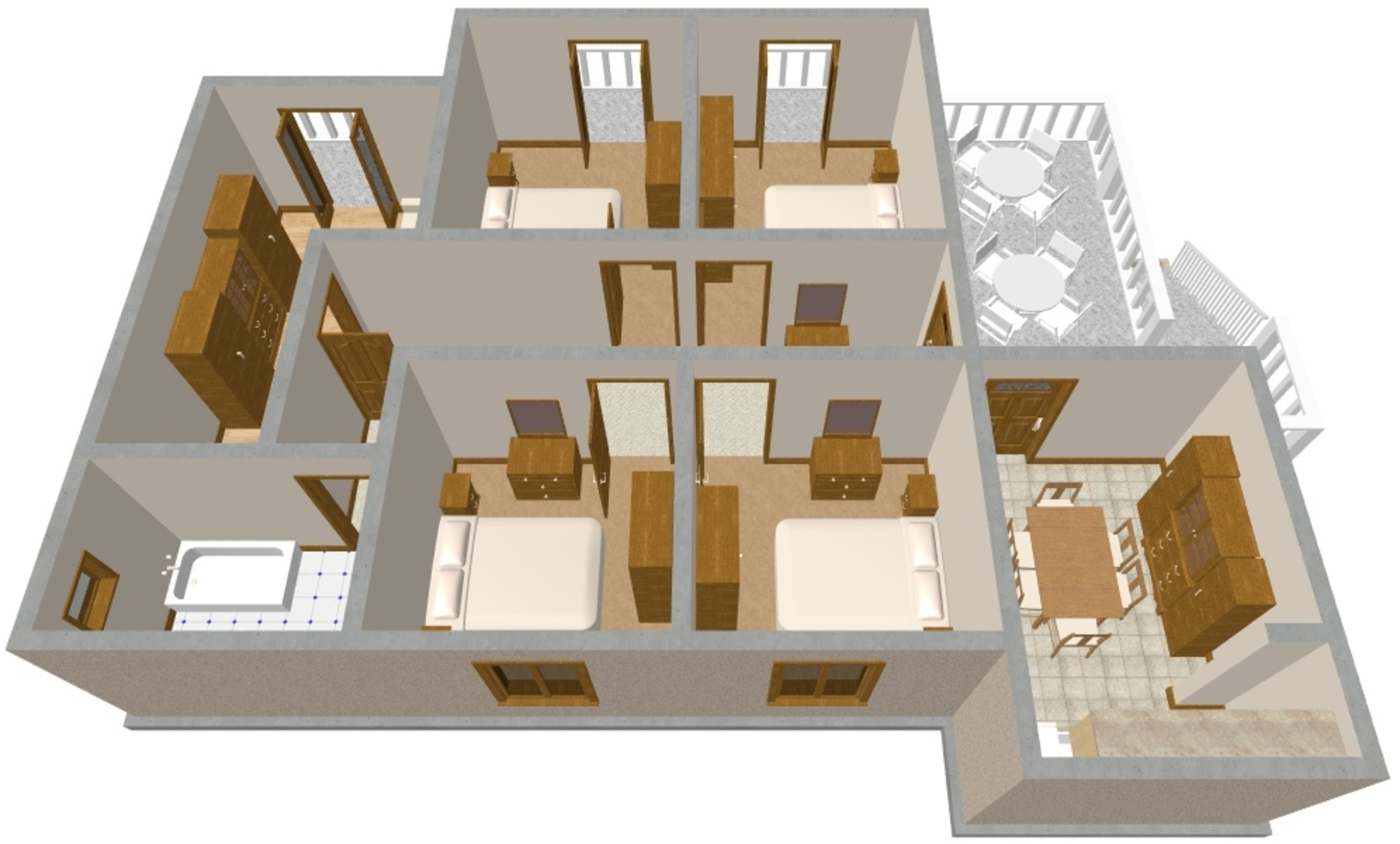 Four bedroom apartment with terrace Bibinje, Zadar  A-a