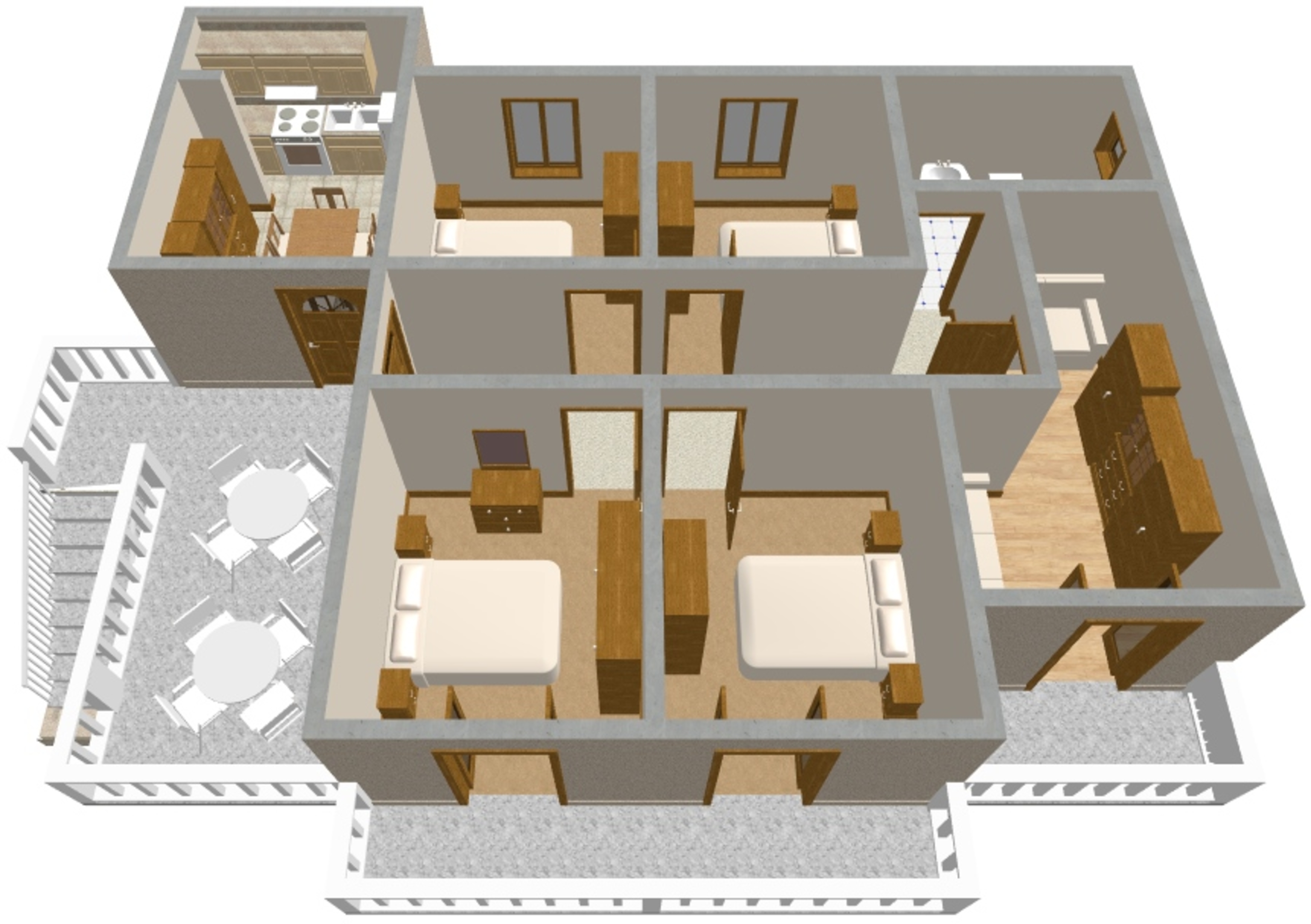 Four bedroom apartment with terrace Bibinje, Zadar  A-a