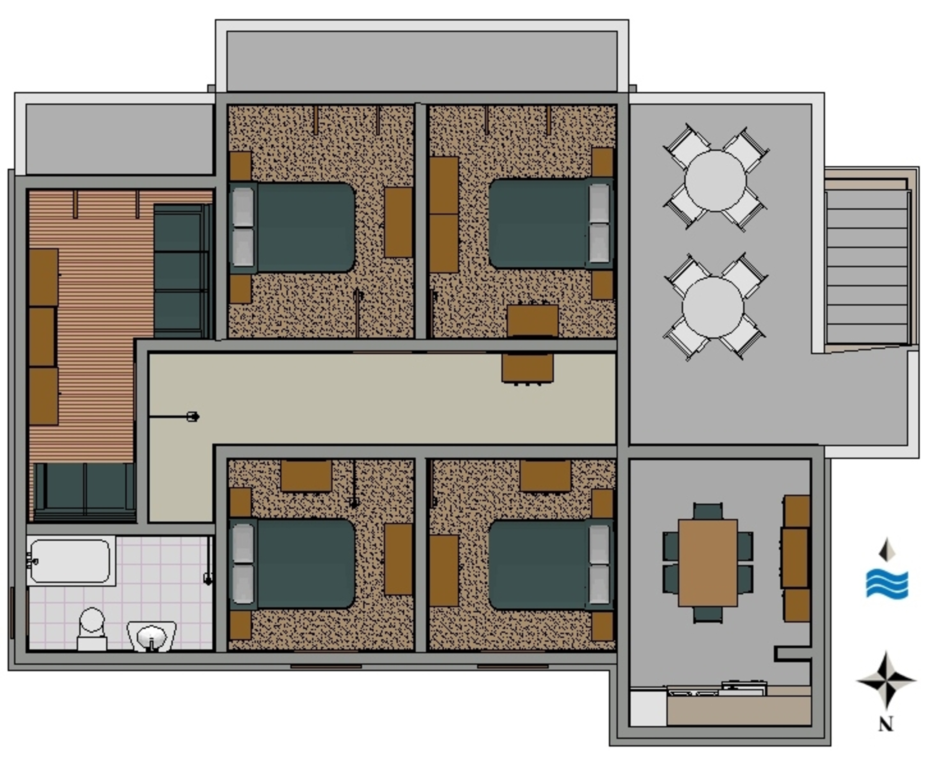 Four bedroom apartment with terrace Bibinje, Zadar  A-a